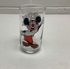 Vintage 1980s Disney Mickey Mouse Club Juice Glasses Clear Drinking Glass Cup 5