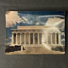 1969 GREETINGS FROM WASHINGTON, DC ABRAHAM LINCOLN VINTAGE 3-D XOGRAPH POSTCARD picture