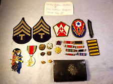 WW2 US Army Air Force Lot of 24 Patches, Ribbons, Medals & Misc. picture