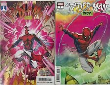 SPIDER-MAN INDIA #1 MAIN COVER AND RON LIM TRADE DRESS VARIANT SET MARVEL 2023 picture