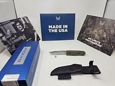 Benchmade 163-1 Bushcrafter Knife OD Green G10 Handle CPM-S30V Authorized Dealer picture