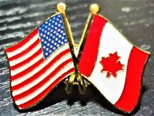 USA & CANADA UNITED STATES & CANADA FRIENDSHIP Lapel Pin Badge *NEW* picture