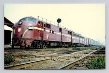 Postcard Train Pennsylvania EMD E7 #4244 Chicago, Vintage Chrome H7 picture