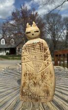Native American Zuni Corn Maiden Fetish TODD WESTIKA~3” Beautiful Antler Carving picture