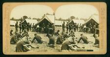 a676, Webster & Albee Stereoview, #2895, Noon Mess, Camp Otis, Rochester 1900s picture
