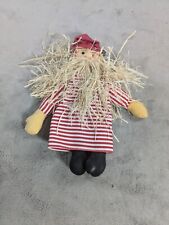 Vintage Santa Claus 8.5” Straw Beard Style Doll picture