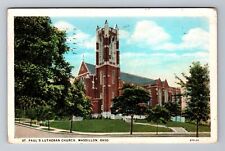 Massillon OH-Ohio, St Paul's Lutheran Church, c1935 Antique Vintage Postcard picture