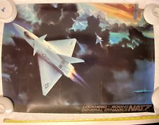 FACTORY CONCEPT POSTER US NAVY FUTURISTIC AVIATION,NATF-23,27x18 1/2