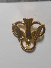 Confirmation Gold Toned Holy Dove Trinity Circles Lapel Pin 🕊  picture