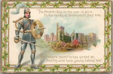 1912 ST. PATRICK'S DAY Postcard Boy in Armor / Castle View - TUCK'S Series 172 picture