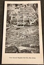 Fort Dix, NJ Vintage RPPC Postcard Tilton General Hospital Aerial View picture