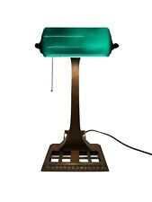 Antique Vintage 1910’s Amronlite Bankers Desk Lamp Patina Rewired Works 19” picture