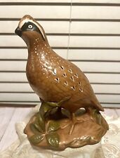 Vintage Holland Mold Style Quail Partridge Figure Ceramic Pottery Bird picture