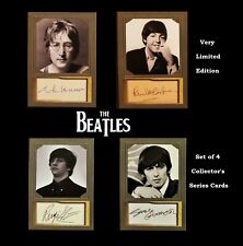 AWESOME Set of 4 BEATLES JOHN PAUL GEORGE RINGO Memorabilia Collectible Art Card picture
