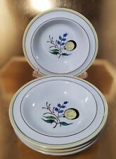 4 Vintage 60s Arabia of Finland WINDFLOWER Rimmed CEREAL Bowls, Hard to Find picture
