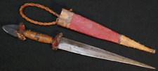 Antique African Sudanese Mahdi Dervish Dagger Knife Belt Loop Scabbard, Fine picture