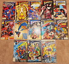 Superman related Comic Lot of 13 issues from 80s and 90s picture