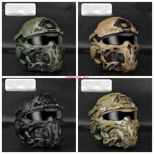 US STOCK Modular Protective Full Mask with Goggles Tactical Assault Helmet Gifts picture