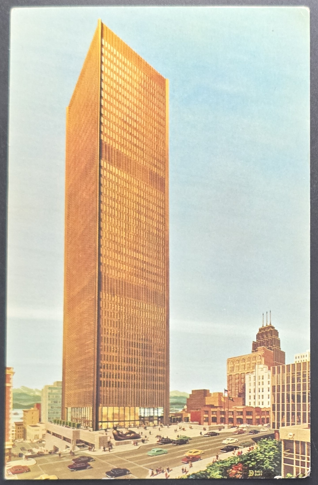 1969 Seattle First National Bank Building Postcard – Tallest in Northwest