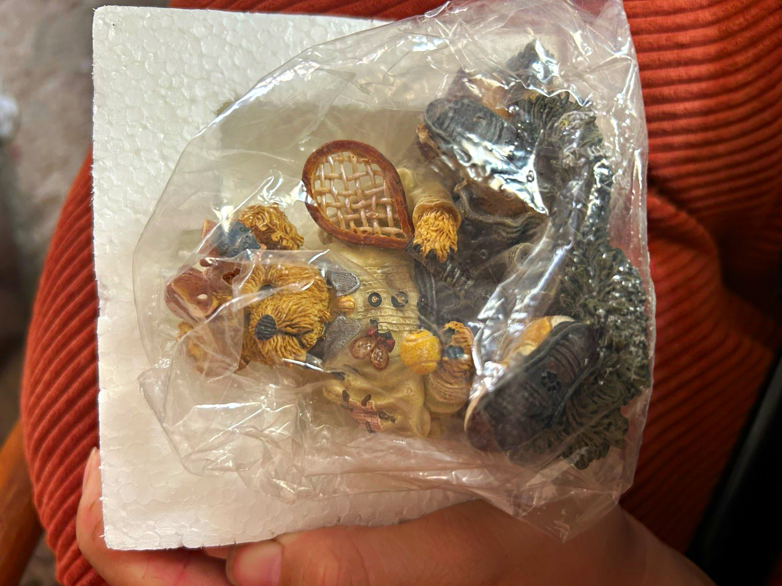 Boyds Bears The Head Bean Collection Resin Painted Bear Figurine Boxed 1990s Boyds Bears The Head Bean Collection Resin Painted Bear Figurine Boxed 1990s