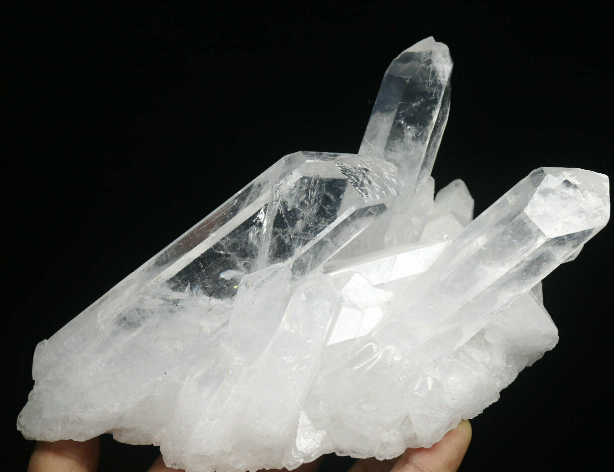 2.27lb Natural Beautiful White Quartz Crystal Cluster Point Mineral Specimen