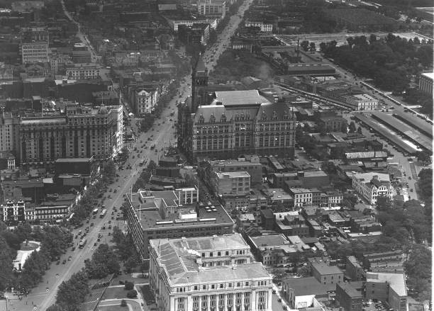 Washington DC Aerial photo Historic Old Photograph