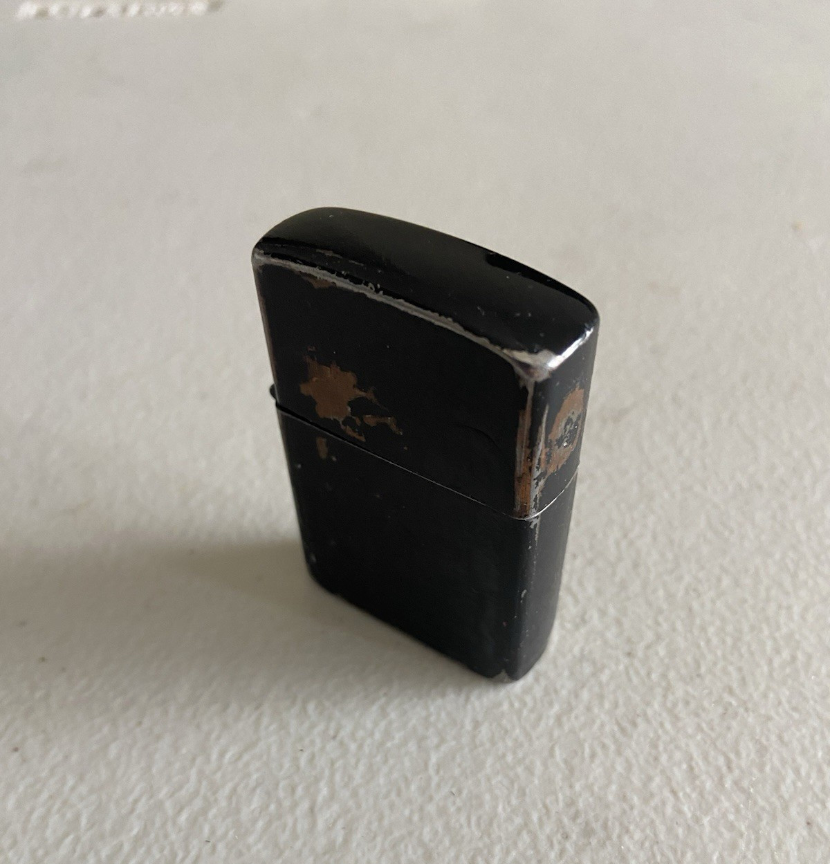Vintage Roman Old School Smoking Lighter Black