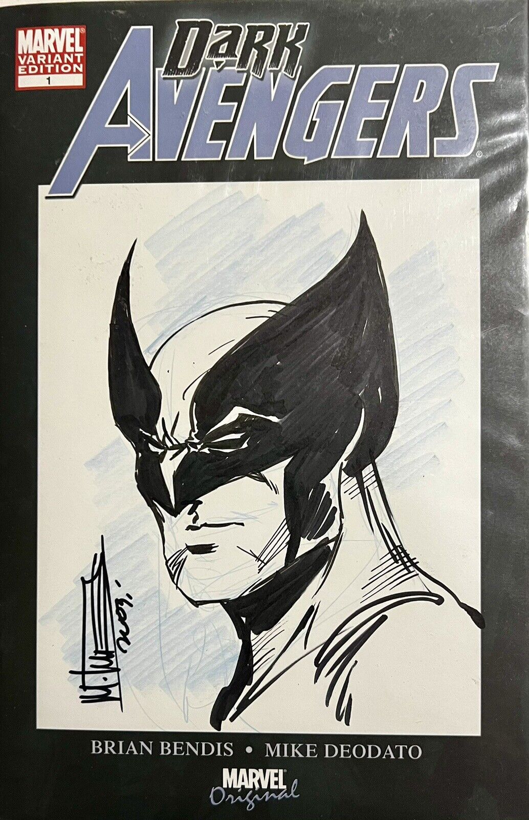 Wolverine Original Sketch By Mike Norton, Dark Avengers 1