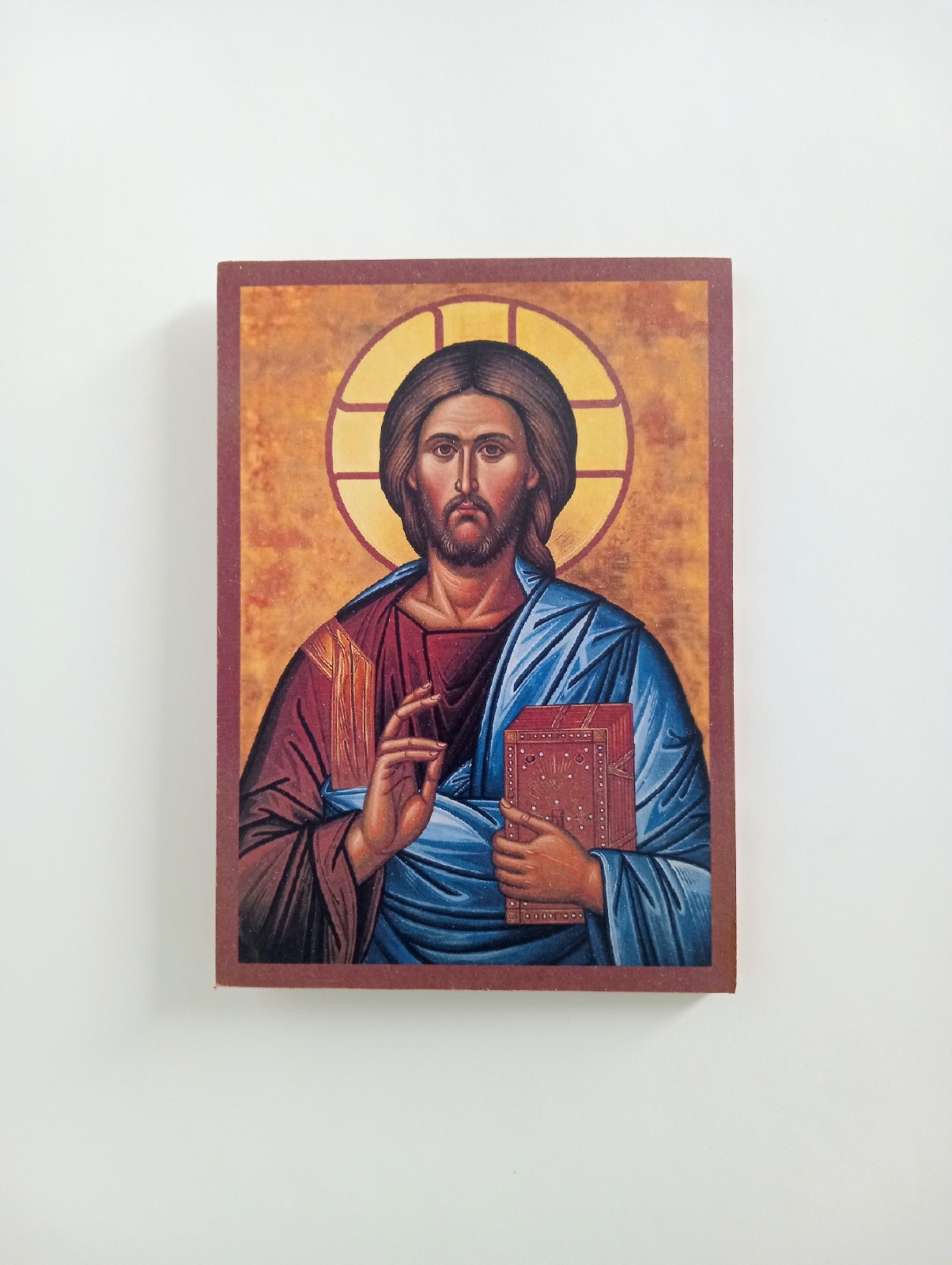 Christ Pantocrator Orthodox Christian Wooden Icon | Handmade