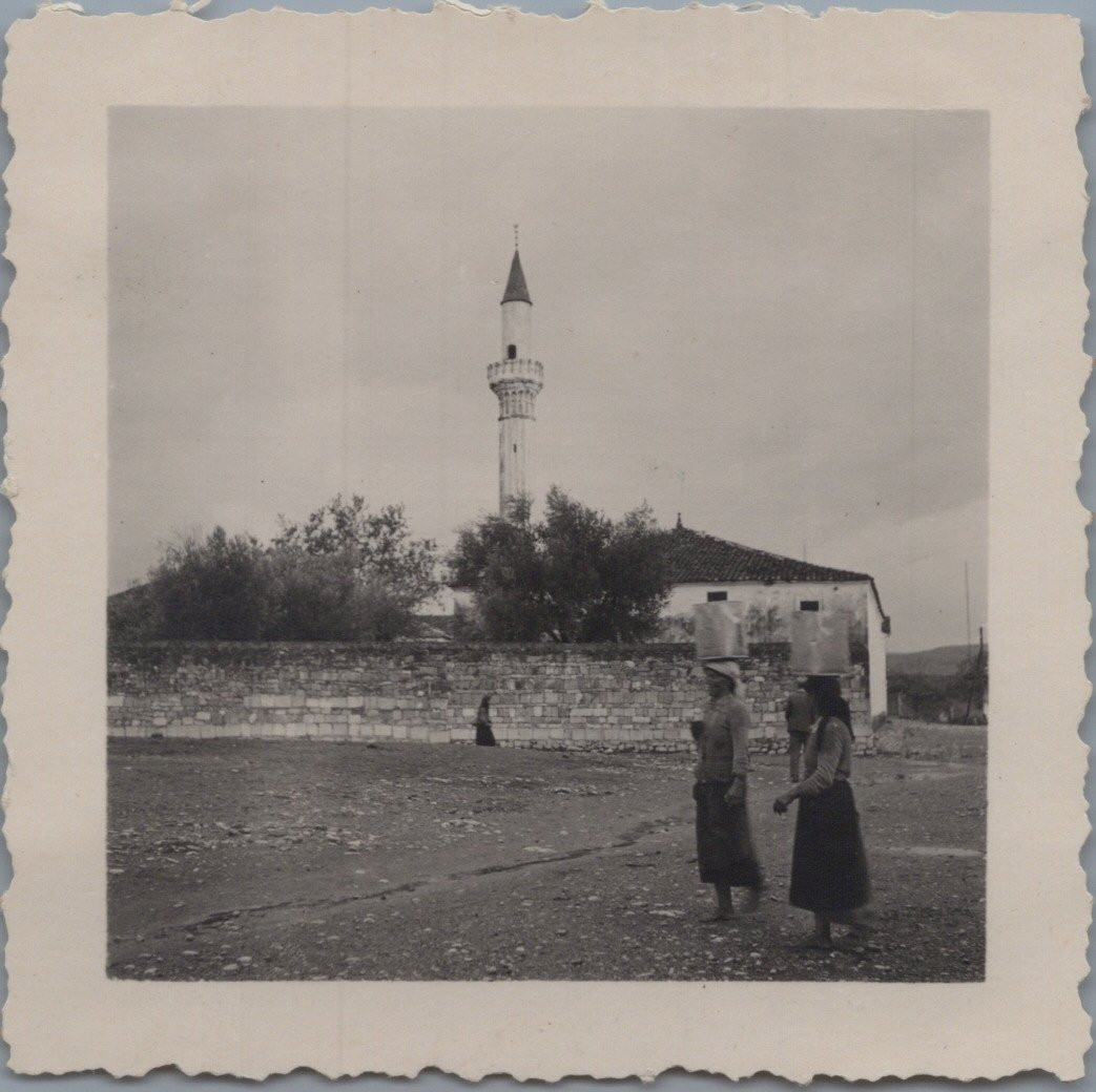 Montenegro, Podgorica, Minaret of the Osmanagic Mosque, Vintage Print, ca.1930 