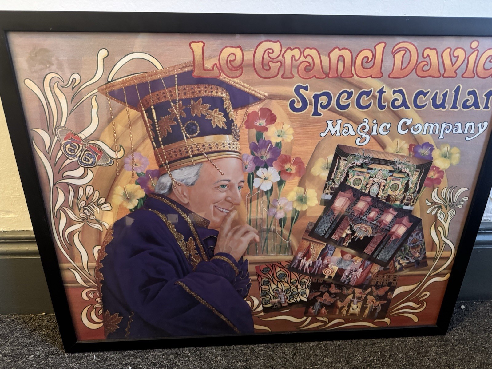 1980s  Le Grand David Spectacular Magic Company Framed Richard Heath Art Print