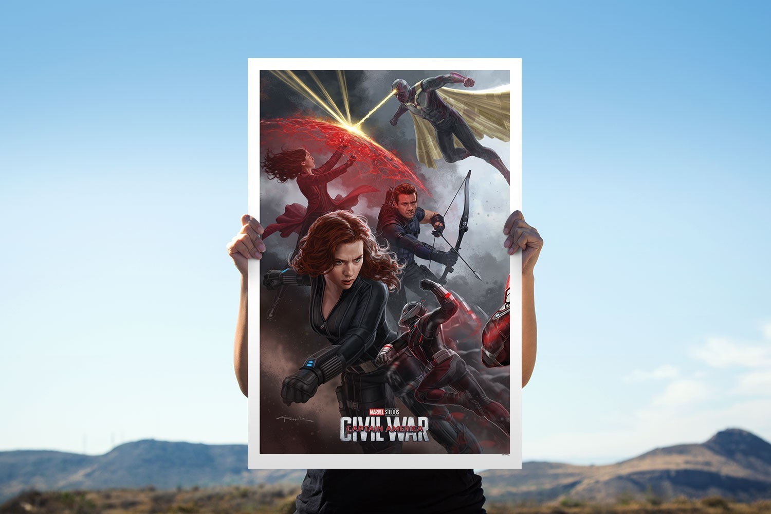Sideshow And Grey Matter MCU Civil War Art Prints Set Of 3 Number 11 Of 150