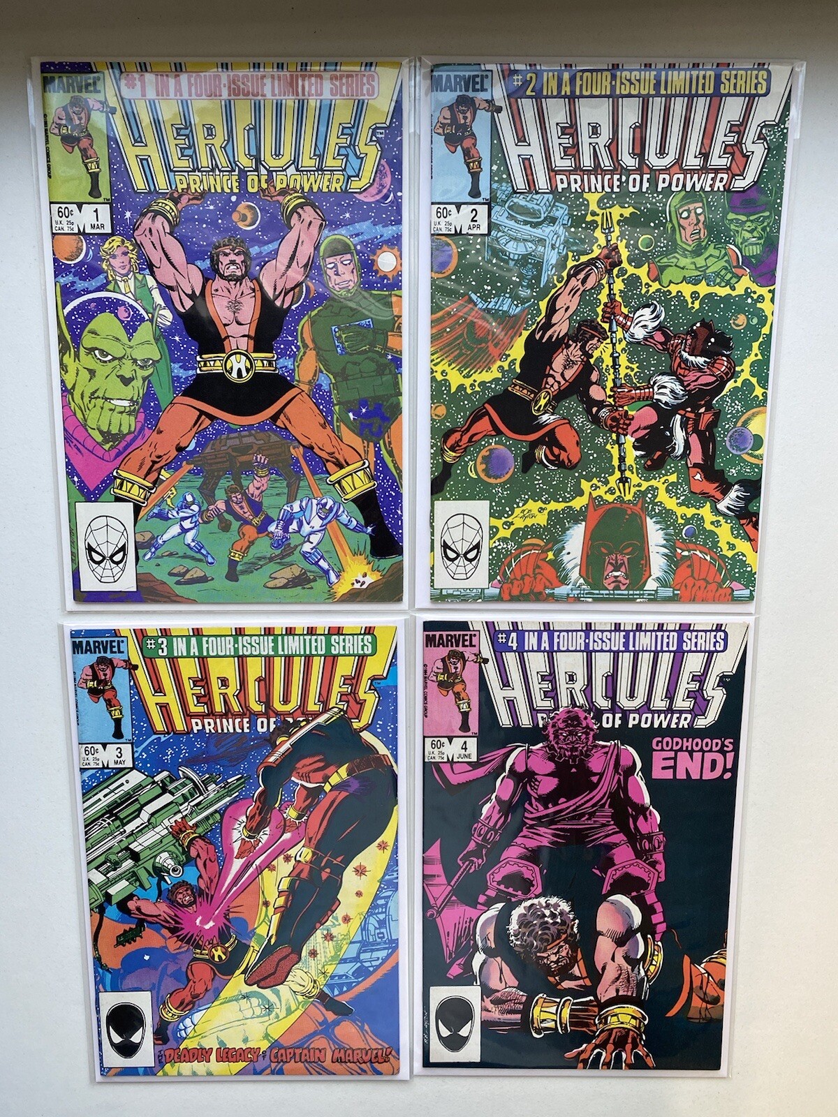 Hercules Prince of Power Limited Series 1-4 (1984) Complete Set GEMINI SHIPPED