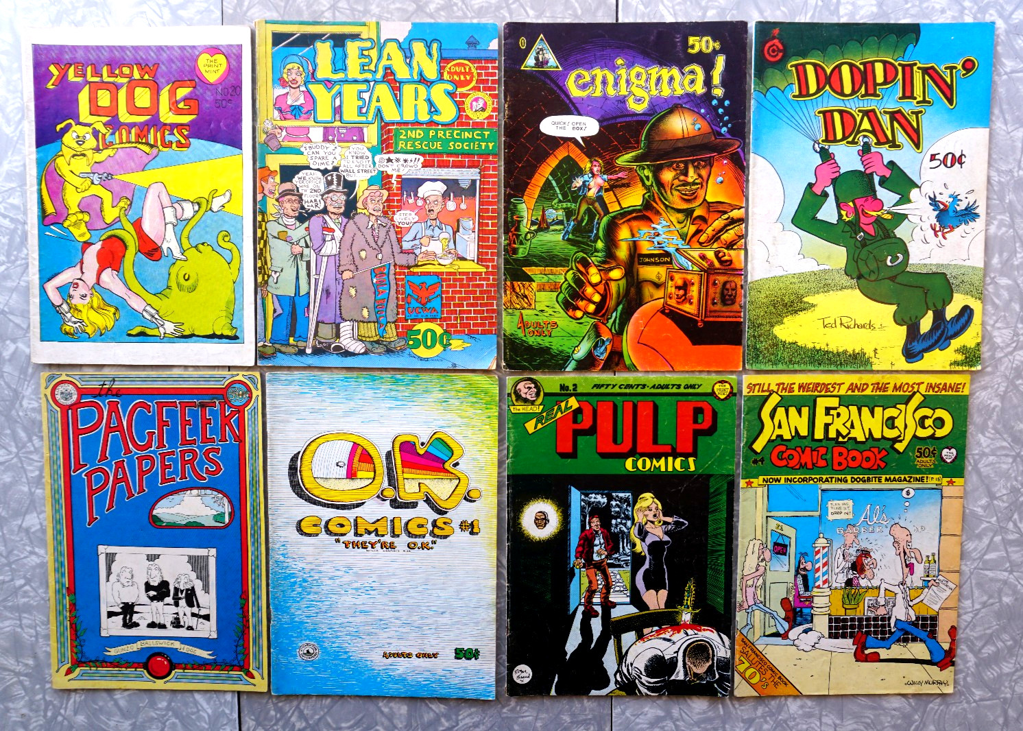Underground Comic Lot 1971 Robert Crumb Irons Spain 8 Issues