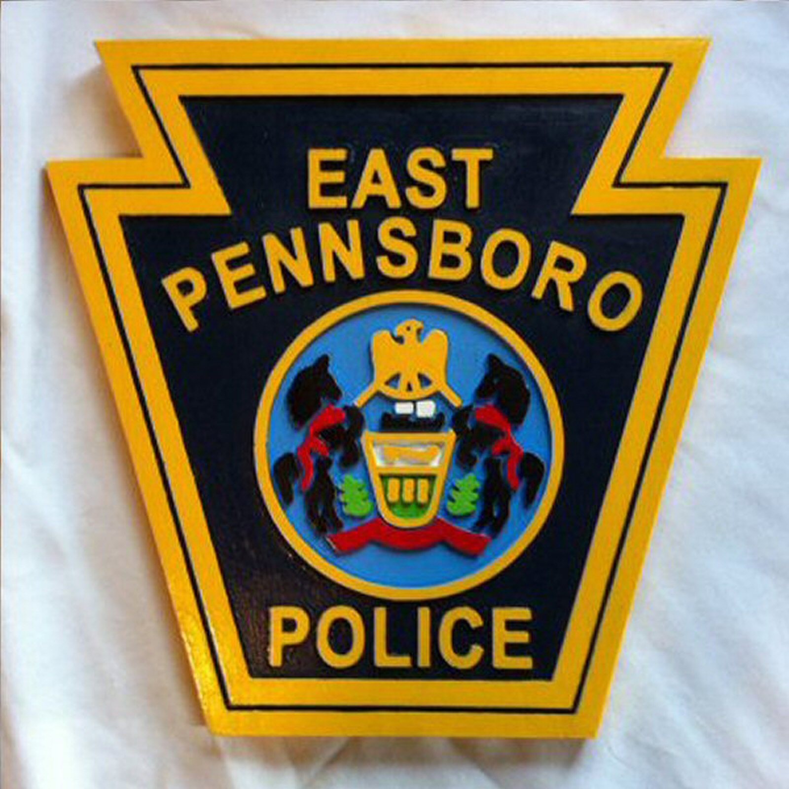 Police East Pennsboro routed patch plaque sign Custom carved