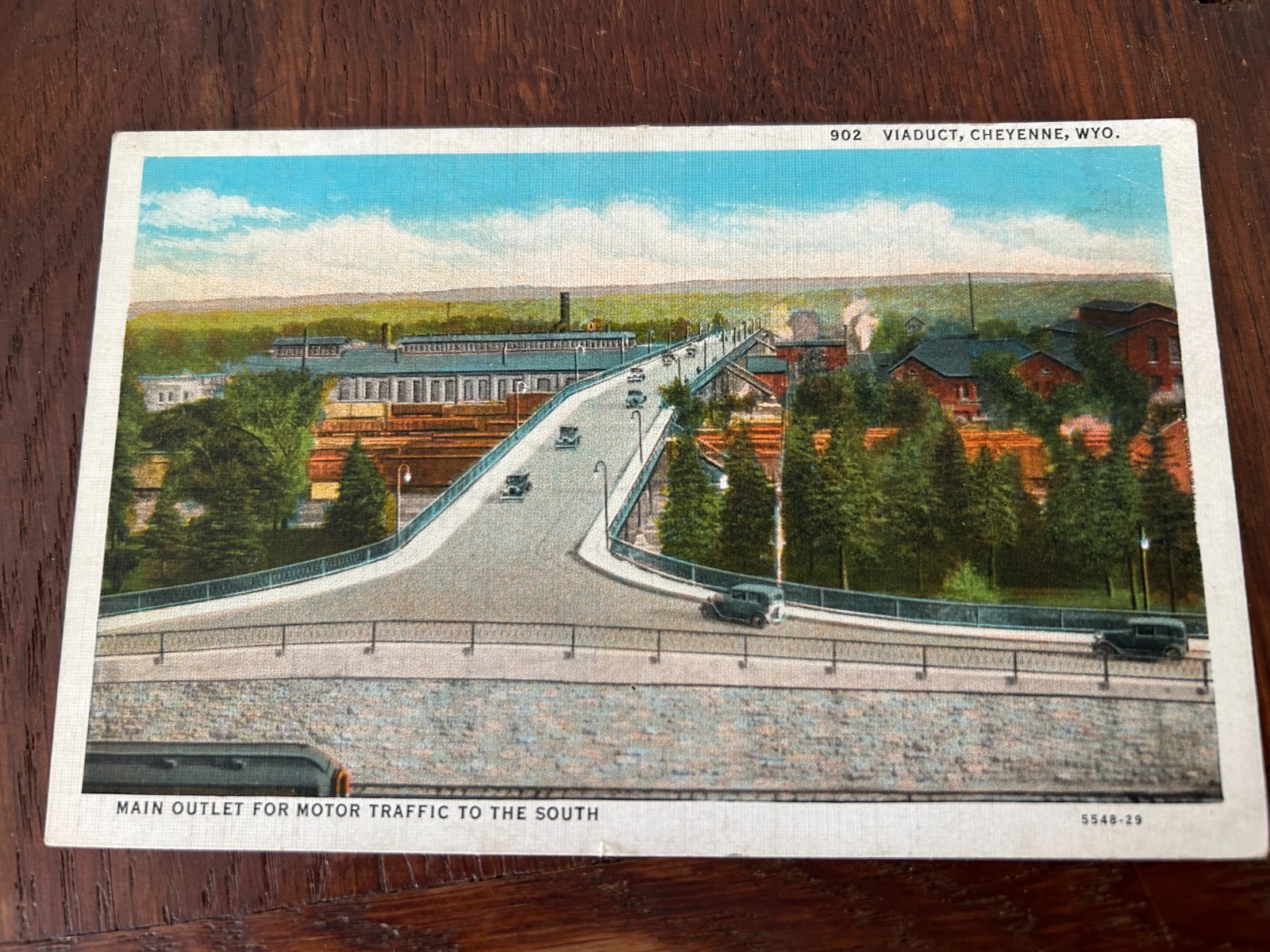 Viaduct Cheyenne Wyoming Postcard
