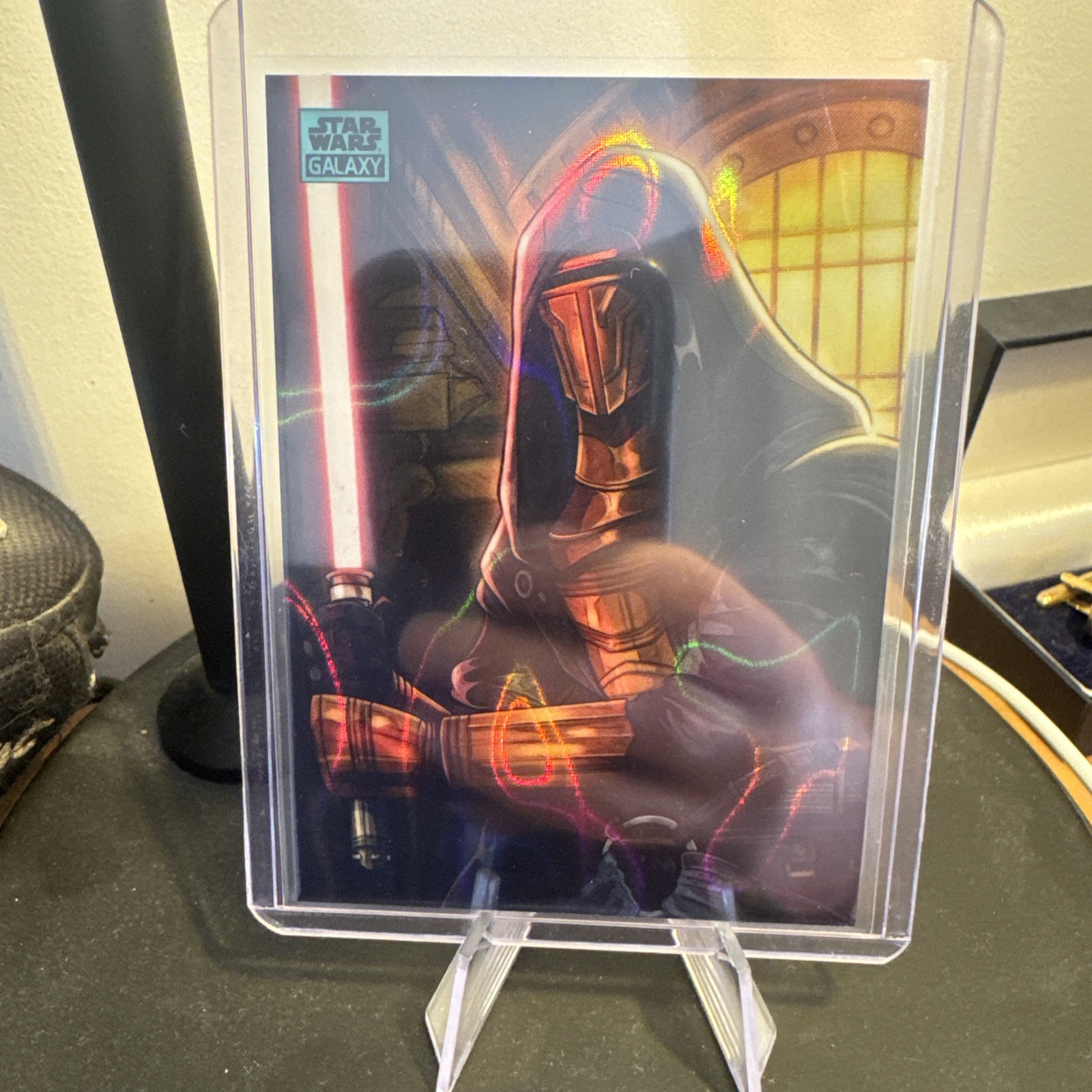 2024 Topps Chrome Star Wars Galaxy Darth Revan Aqua Lava Refractor /175 