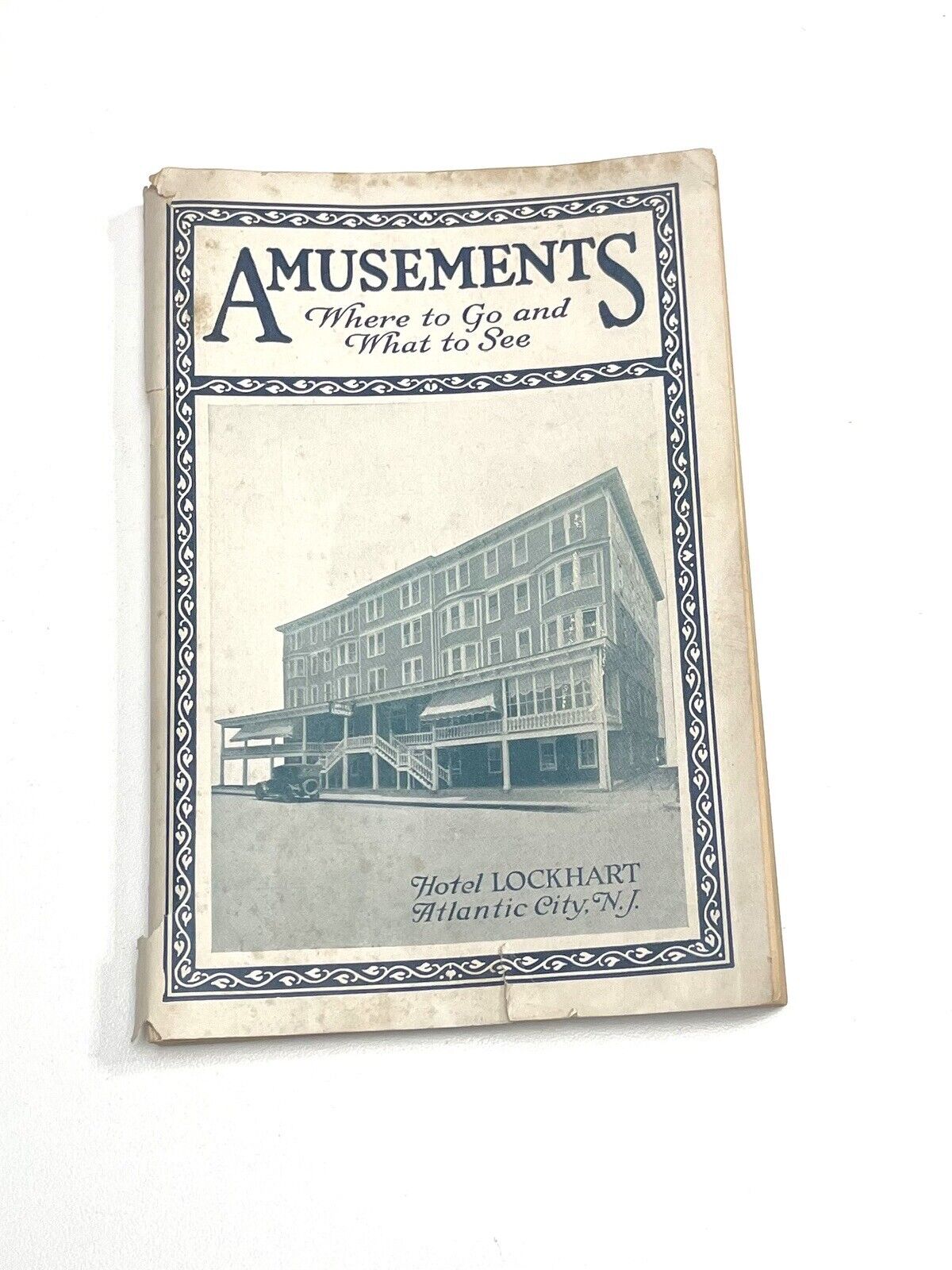 Vtg 1926 Atlantic City New Jersey Amusements Tourists Guide Booklet To The City