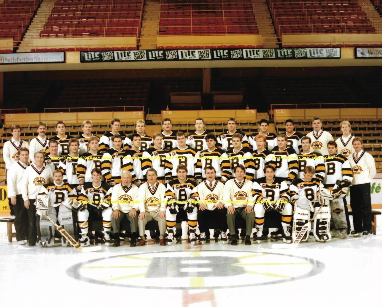 199192 Boston Bruins Team Turn Back The Clock Jersey Ray Bourque 4x6 PHOTO PRI