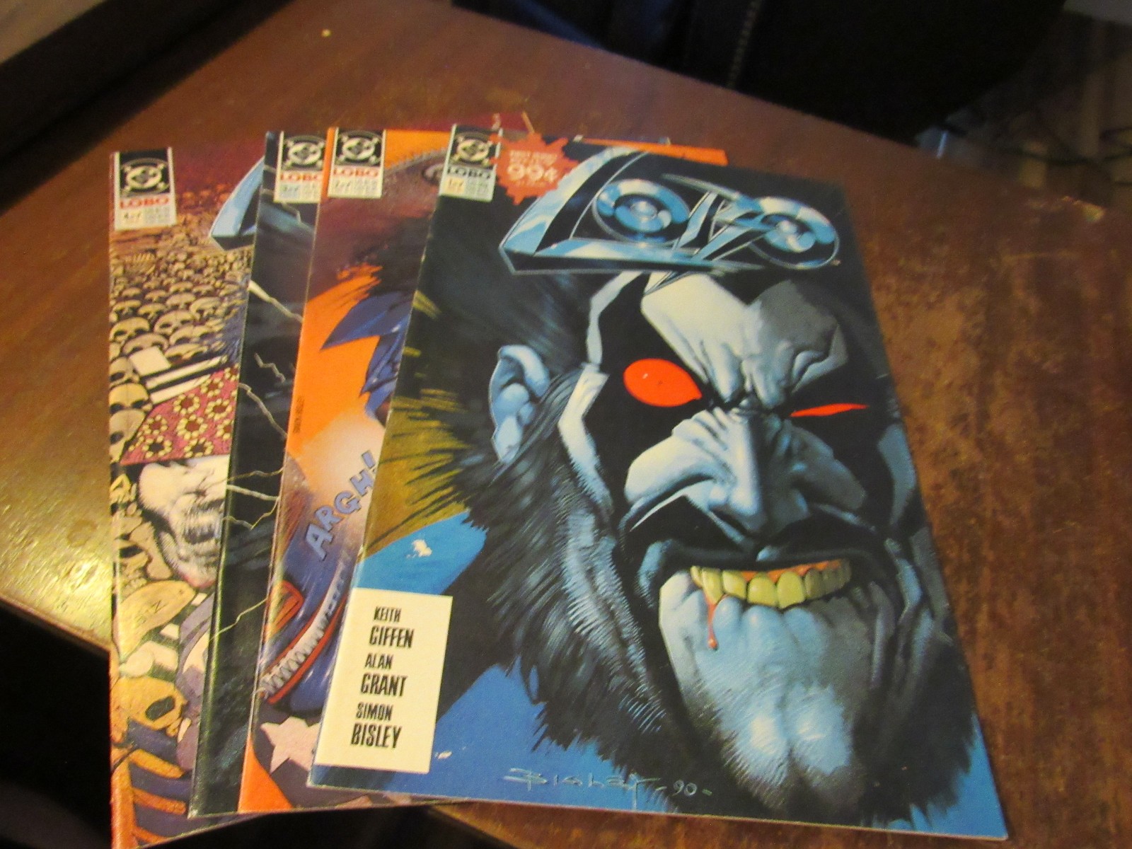 Lobo DC 1990 Original #1 2 3 4 Mini Series Comic Book Set 1-4 Complete