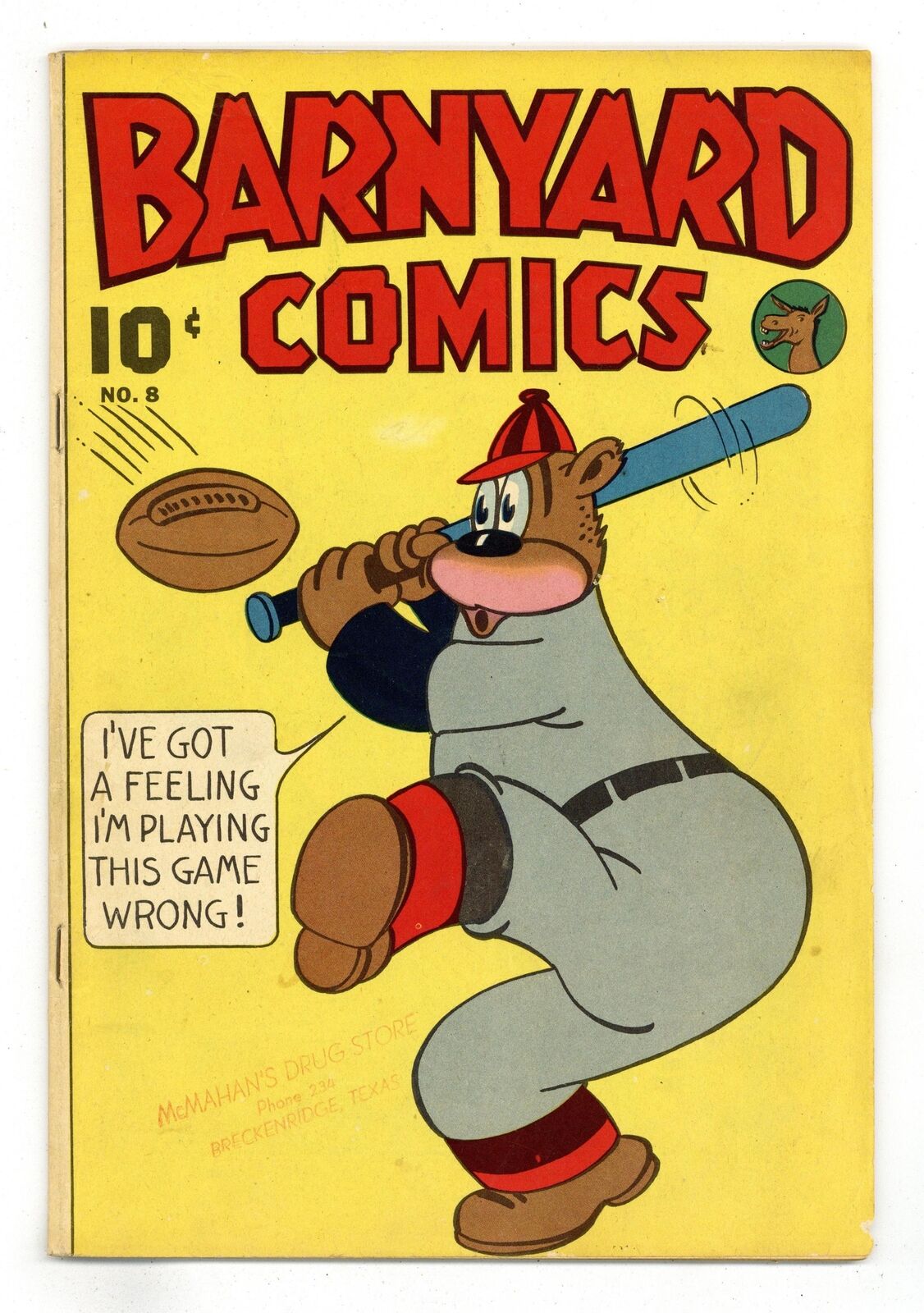 Barnyard Comics #8 VG+ 4.5 1945