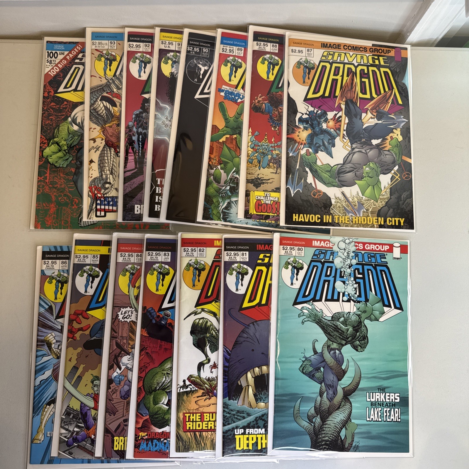 2000 Image Comics Savage Dragon Lot: 80 81 82 83 84 85 86 87 88 89 90 91 92 93