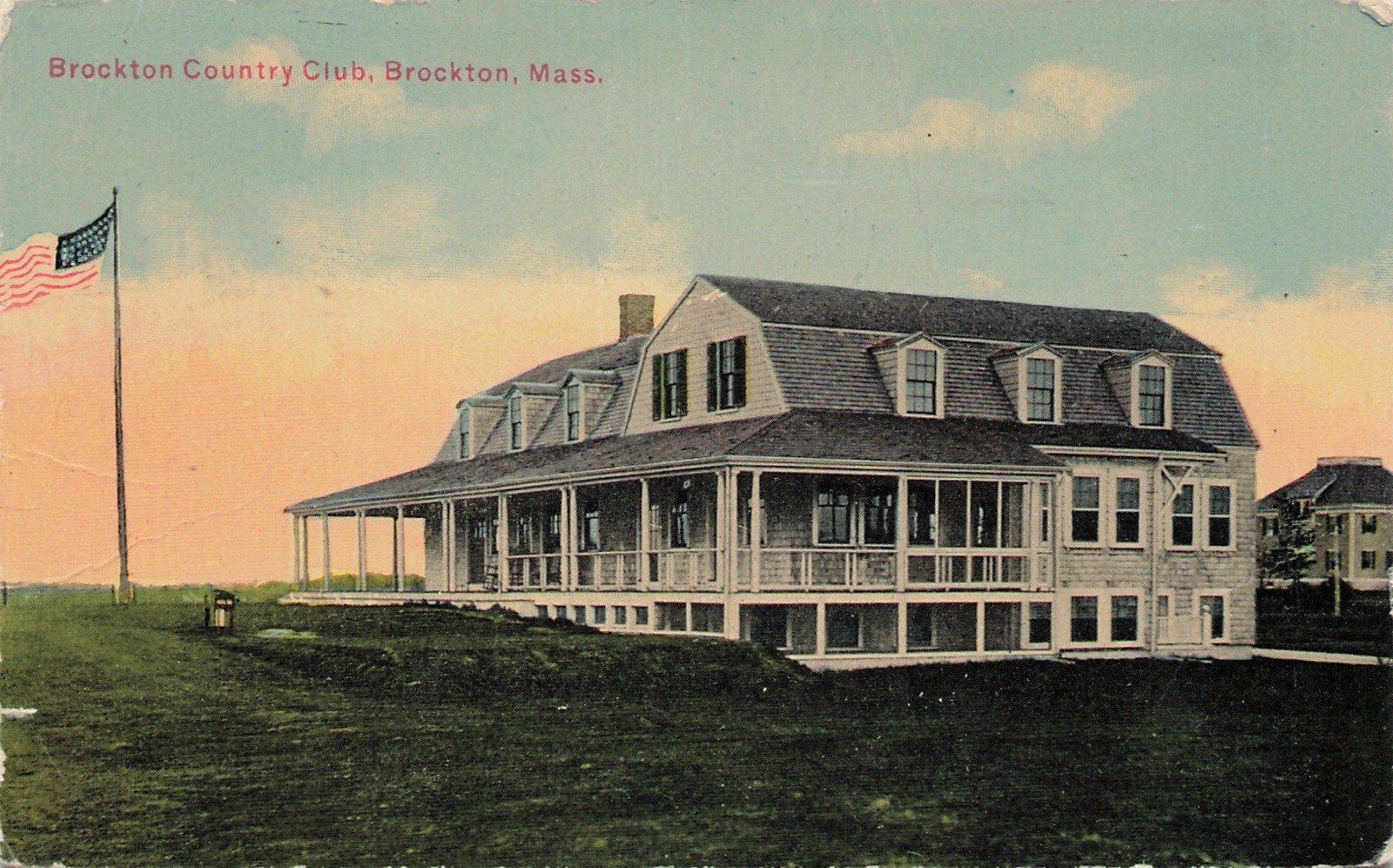 Brockton Country Club Brockton Massachusetts 1911 Postcard