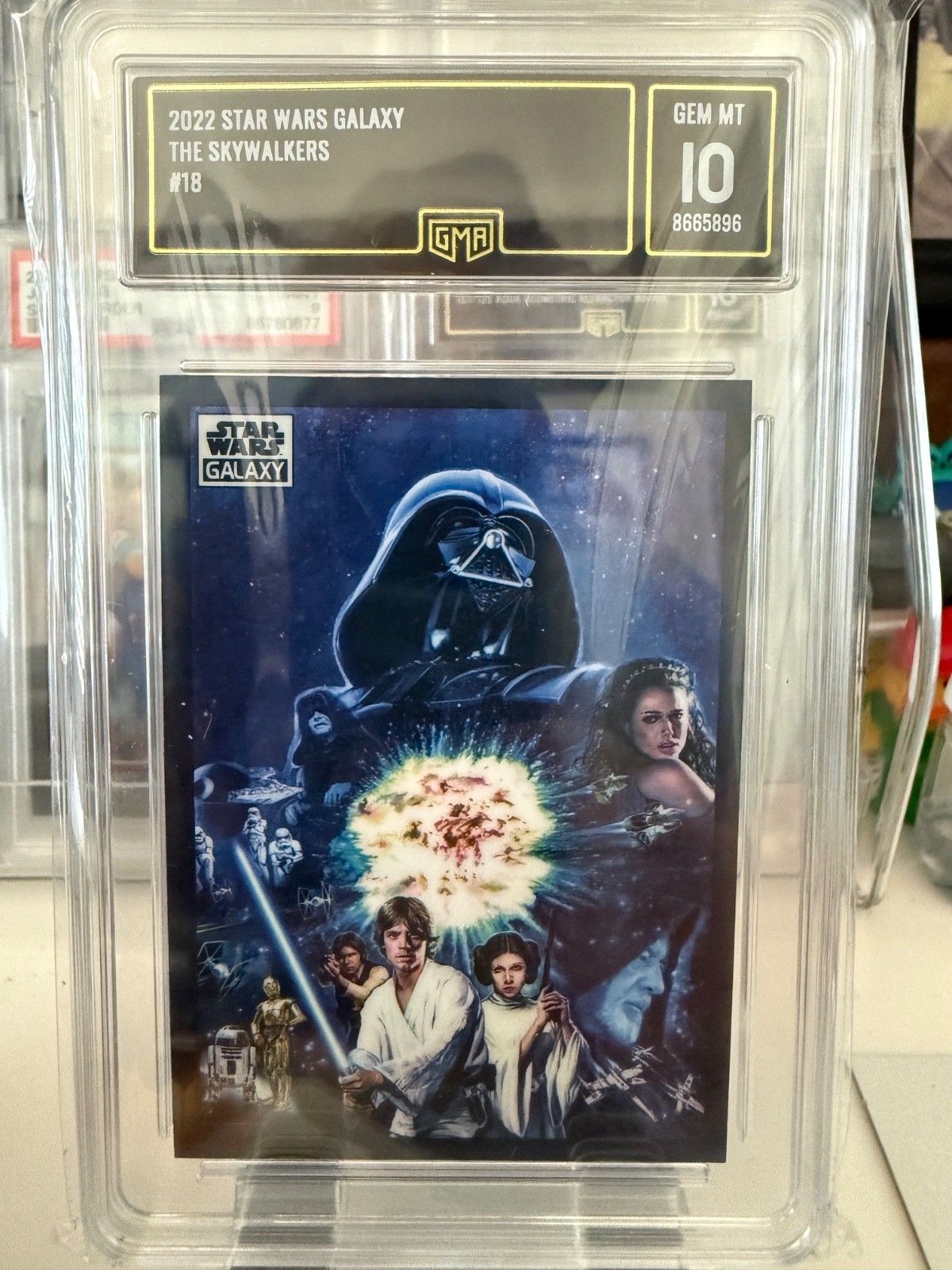 2022 Topps Chrome Star Wars Galaxy The Skywalkers #18 GMA 10