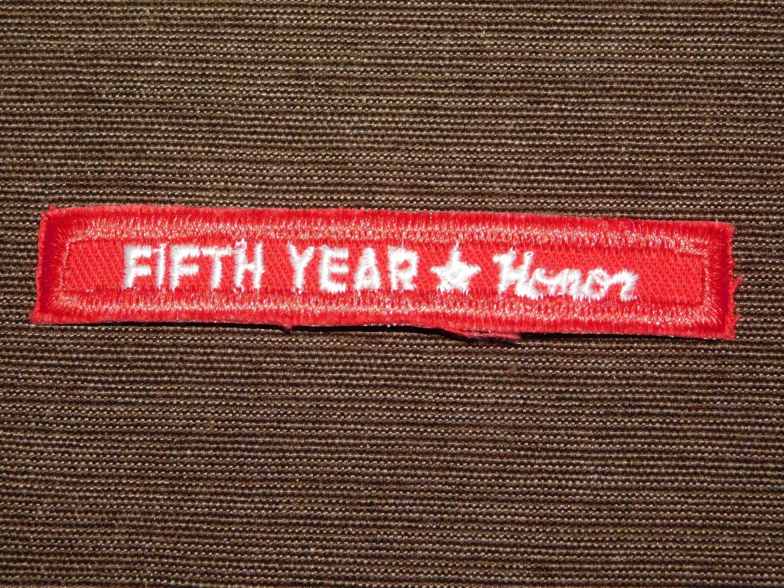 VINTAGE BSA BOY SCOUTS OF AMERICA PATCH FIFTH YEAR HONOR VINTAGE BSA BOY SCOUTS OF AMERICA PATCH FIFTH YEAR HONOR