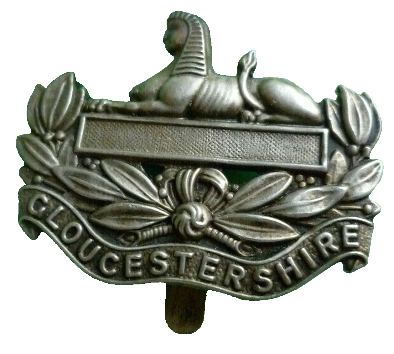 5th & 6th Battalion Gloucestershire Regiment Cap Badge Slider ANTIQUE Original