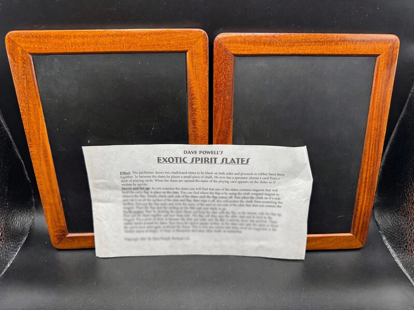 DAVE POWELL EXOTIC SPIRIT SLATE MAGNETIC LOCKING GIMMICK MENTALISM PROP