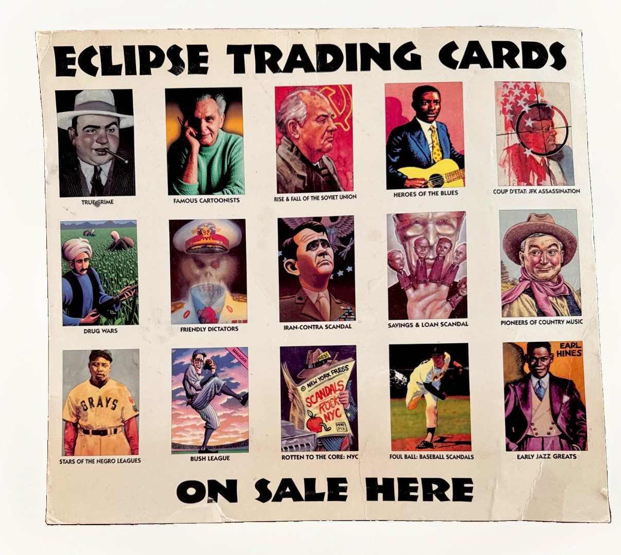 Robert Crumb ECLIPSE Trading Card Display Advertisment Rare Item