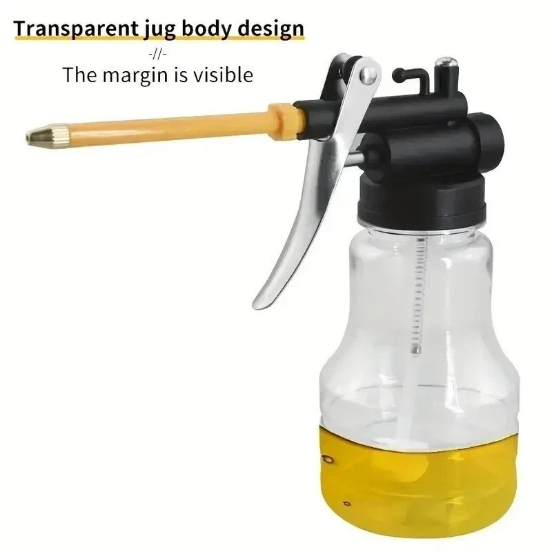 250mlTransparent Oil Can Oiler High Pressure Machine Pump Lubrication Grease Gun 250mlTransparent Oil Can Oiler High Pressure Machine Pump Lubrication Grease Gun