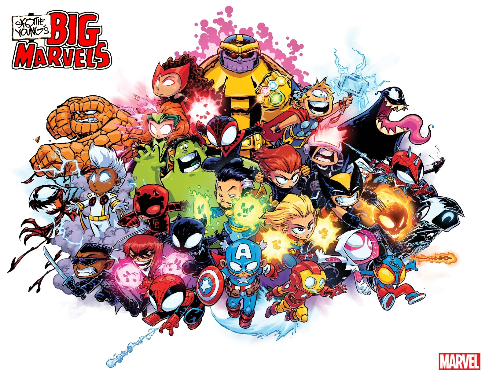 BIG MARVELS POSTER by Skottie Young ~ 24\ BIG MARVELS POSTER by Skottie Young ~ 24\